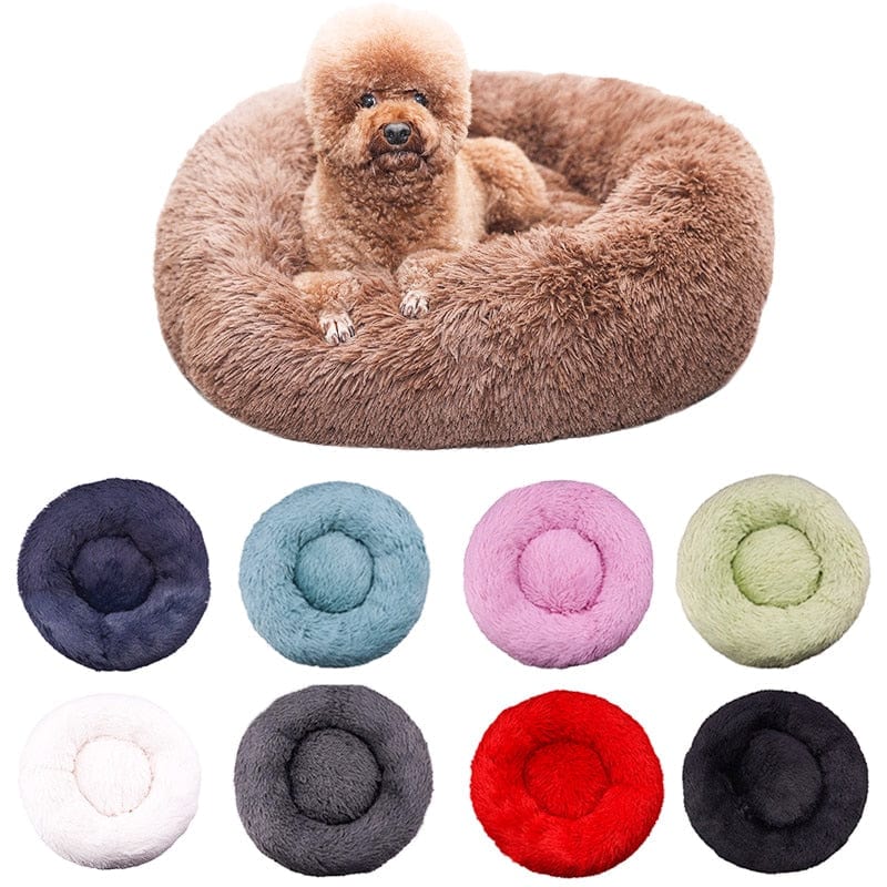 Pet Dog Bed Comfortable Donut  Round Dog Kennel Ultra Soft Washable Dog and Cat Cushion Bed Winter Warm Doghouse Dropshipping