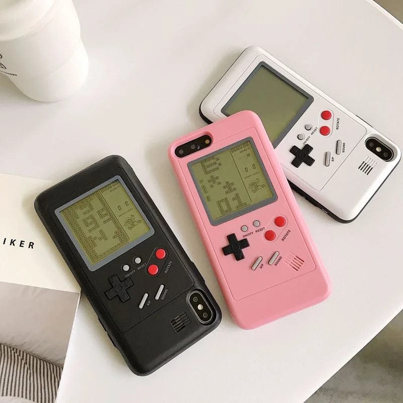 Relive Stress Gameboy Gaming Case for IPhone 13 12 11 14 Pro Max 7 8 Plus XS XR X SE 2 2020 Retro Tetris Game Phone Back Cover