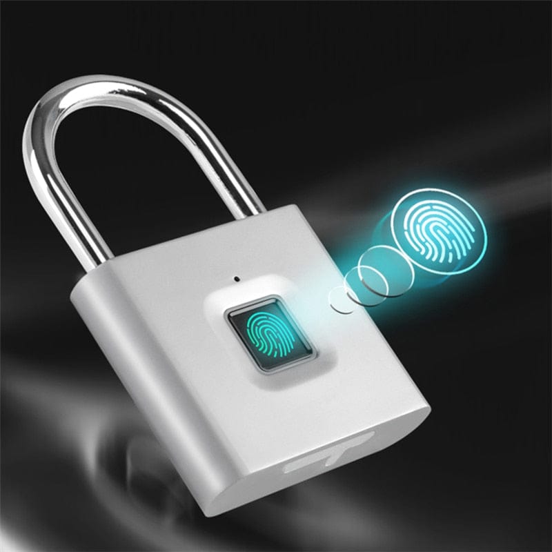 Portable Keyless Smart Fingerprint Padlock