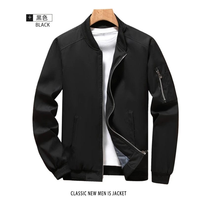 Men's Pilot Jacket  Casual Bomber Jacket Coat Slim Fit Lightweight Sportswear Jacket High Quality Male Workwear Baseball  Jacket