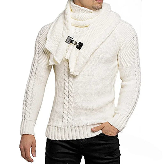 Men's Knitwear 2023 Autumn And Winter New Personalized Bibbing Slim-Fit Pullover Sweater