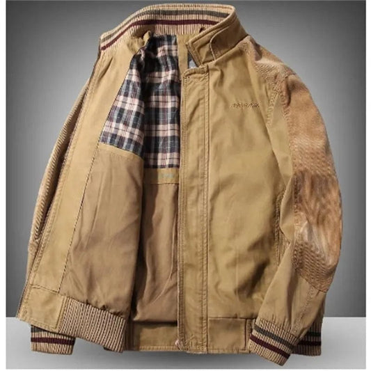 Men's Jackets Military Bomber Autumn Winter Casual Zipper Pilot Jacket Stand Collar Vintage Denim S-5XLMen's