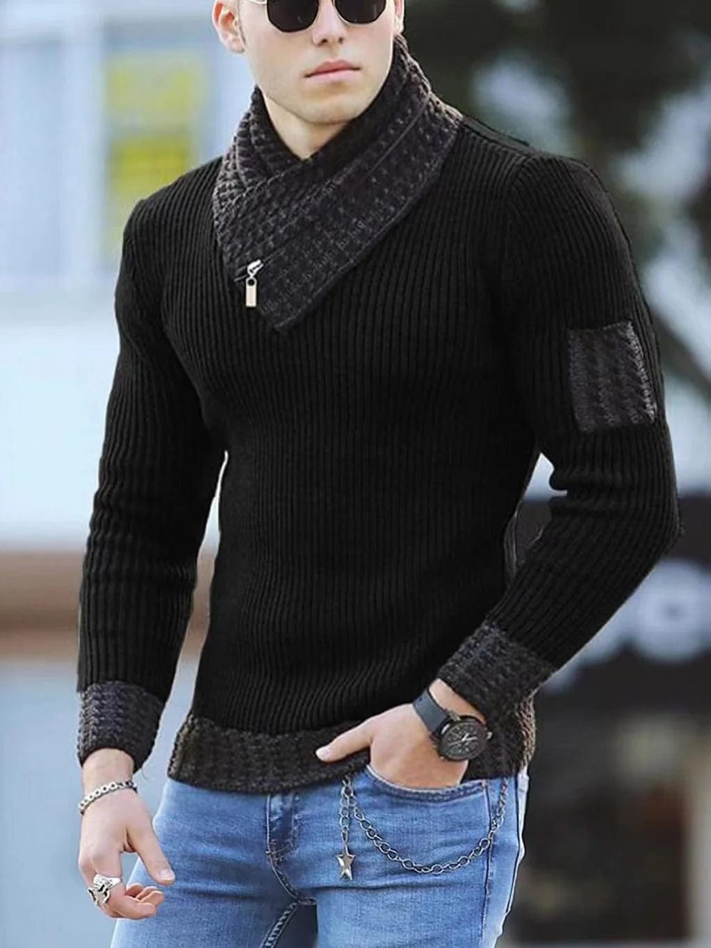 Korean Fashion Autumn Men Casual Vintage Style Sweater Wool Turtleneck Oversize 2023 Winter Men Warm Cotton Pullovers Sweaters