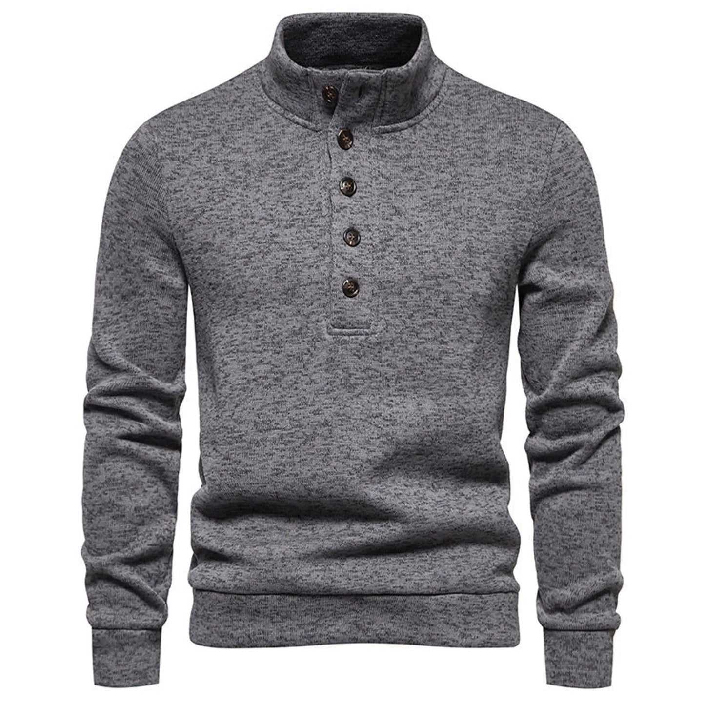 1/4 Button Collar Spring Sweatshirt Mens Warm Sweatshirts Breathable Casual Sports Hiking Turtleneck Pullover Tops Ropa Hombre