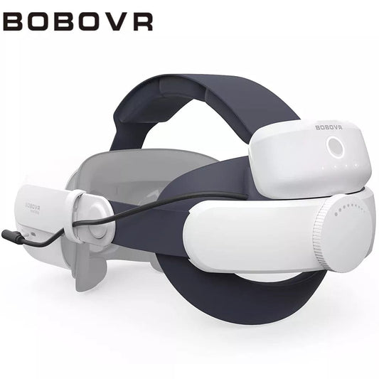 BOBOVR M1 Plus Elite Head Strap with 5200 mAh Battery Power for Oculus Meta Quest 2 Hot-swappable Battery Pack Design