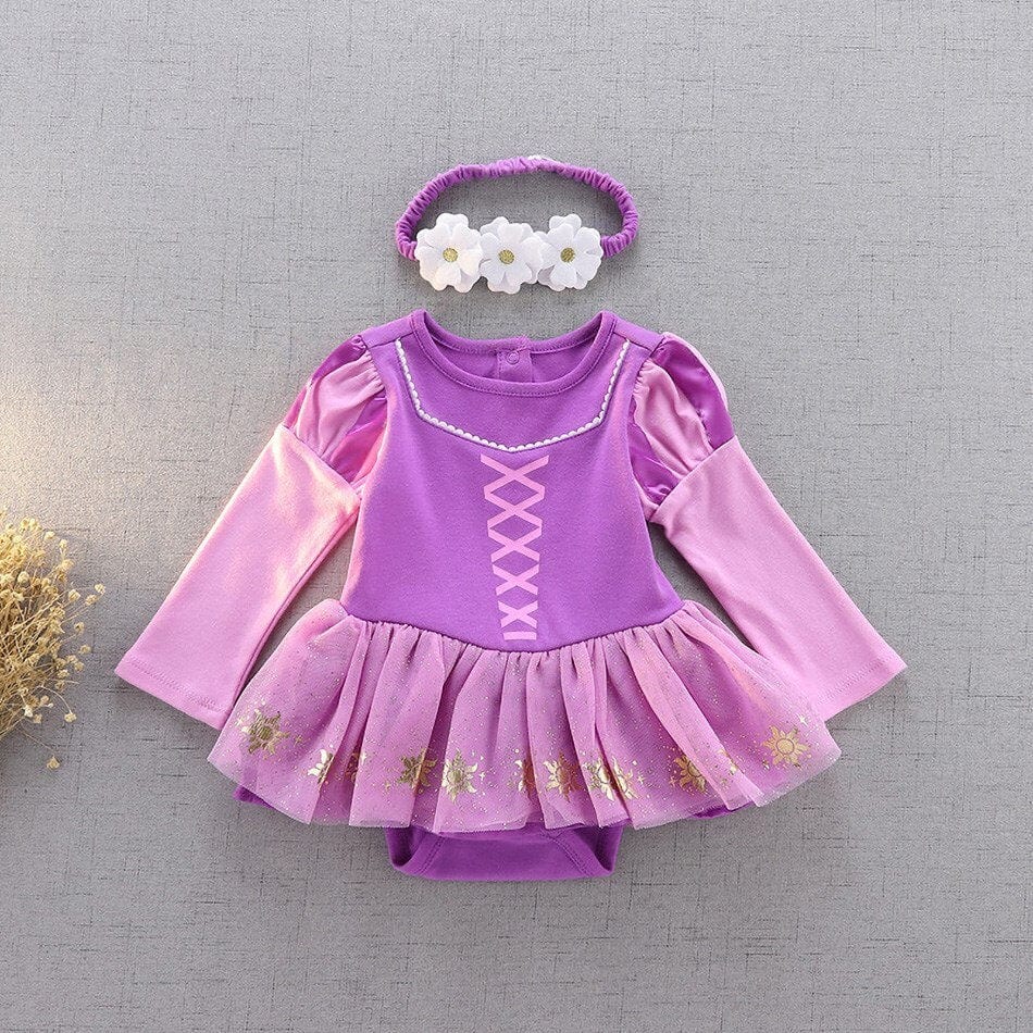 3 6 9 12 18 Months Baby Girl Clothes Jumpsuit Suit Toddler Girl Princess Dress Halloween Cosplay Costume Baby Newborn Dresses