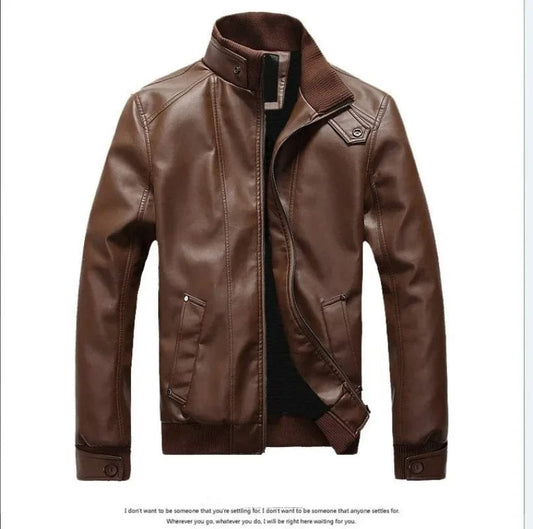 2023 Spring Autumn and Winter New Mens Leather Clothes Mens Slim Fit Motorcycle Mens Leather Jacket Fashion
