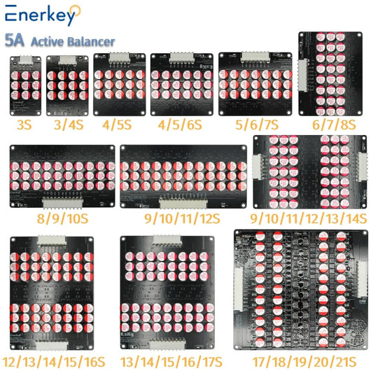 Enerkey Wholesale Active Equalizer Balancer 5A 3S 4S 5S 6S 7S 8S 10S 12S 14S 16S 21S Lipo/Lifepo4/LTO Battery Energy Capacitor