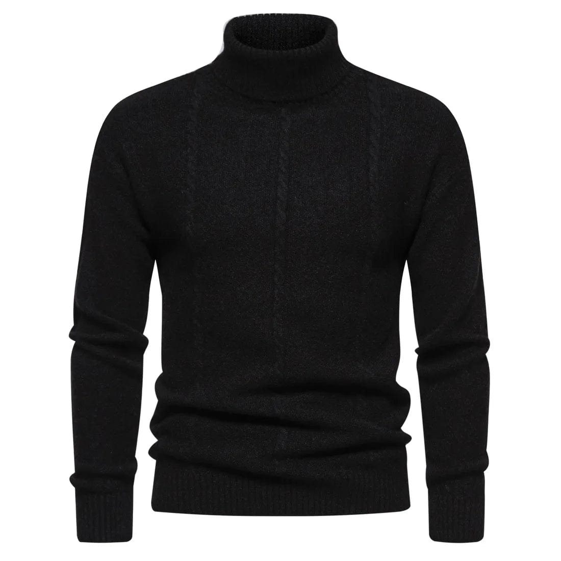 Men's Casual Business Sweater Slim Fit Kintwear Jumpers Turtleneck Knitted Pullover Tops Solid Color