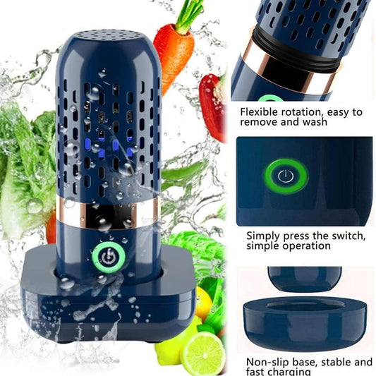 Wireless Fruit Vegetable Washing Machine Protable Capsule Shape Fruit Food Purifier Household Food Cleaner Machine Kitchen Tools