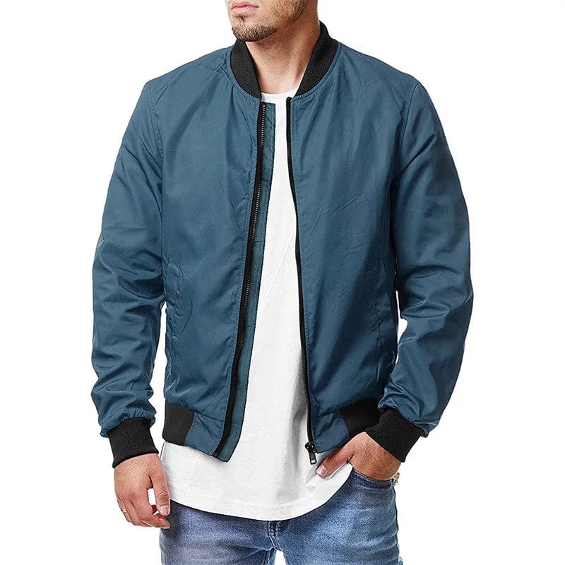 New Men's Pilot Jacket Spring and Autumn Cross border Casual Trend Large Men's Zipper Men's Coat 5XL