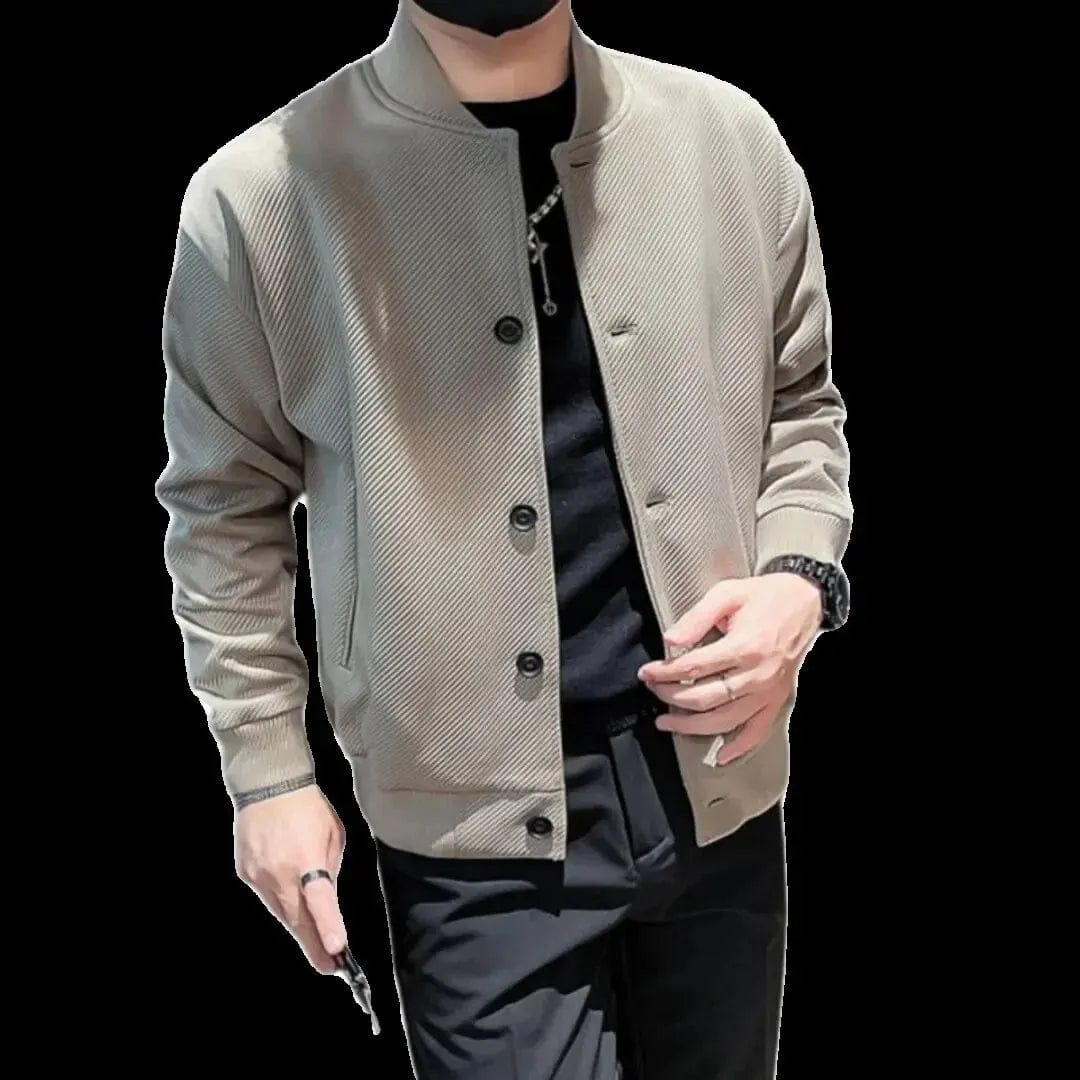 Autumn High-end Feel Casual Workwear Jacket Men's Trendy Top Spring/autumn Collection Baseball Uniform Coat