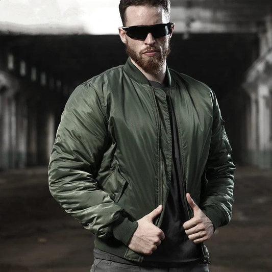 Men's Winter Military Jacket Outwear Cotton Padded Parka Pilot Army Bomber Waterproof Coat Casual Varsity Baseball Jackets S-2XL