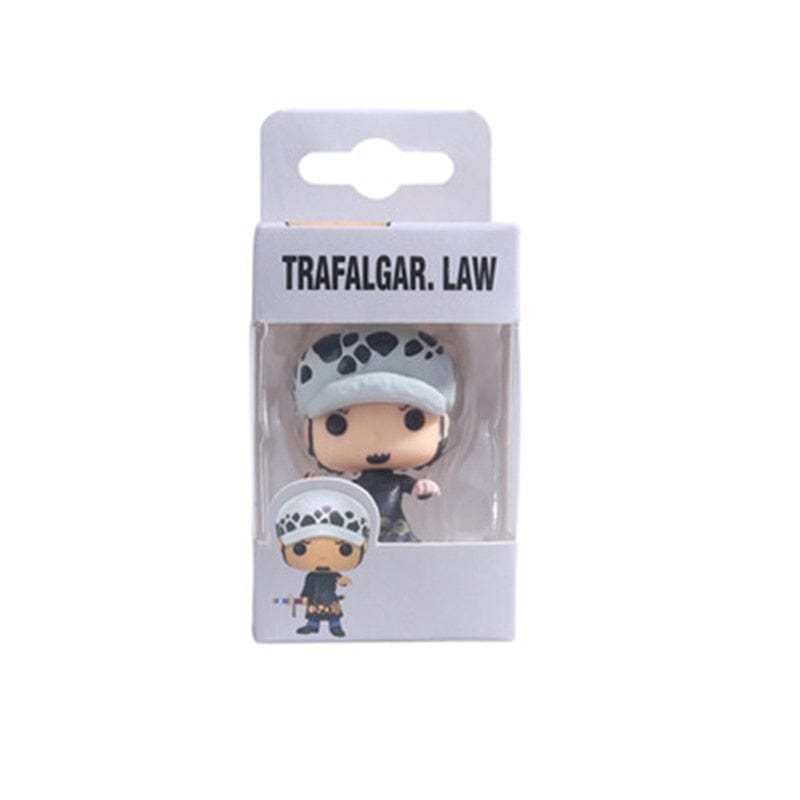Original Anime ONE PIECE Keychain Tony Chopper Law Monkey·D·Luffy Minifigure Model Toys Collection Pendent Gift