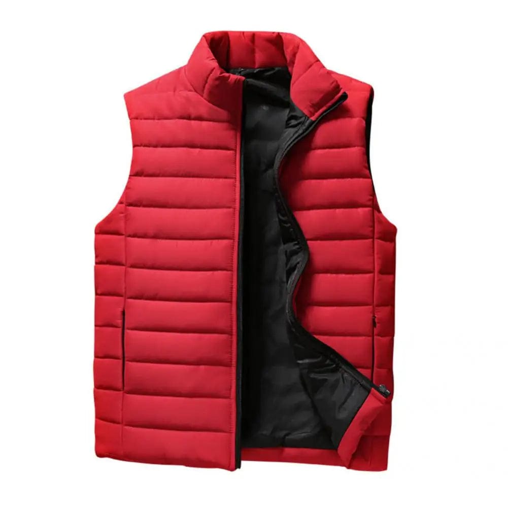 Outdoor Men Waistcoat 3D Cutting Thicken Slim Fit Slim Fit Waterproof Vest Coat  Vest Coat Windproof