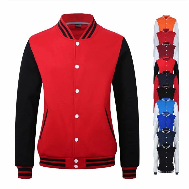 Jacket Coats High Street Hip Hop Baseball Uniforms Street Casual Retro Thickened Warmth Harajuku Fashion College Uniform Varsity