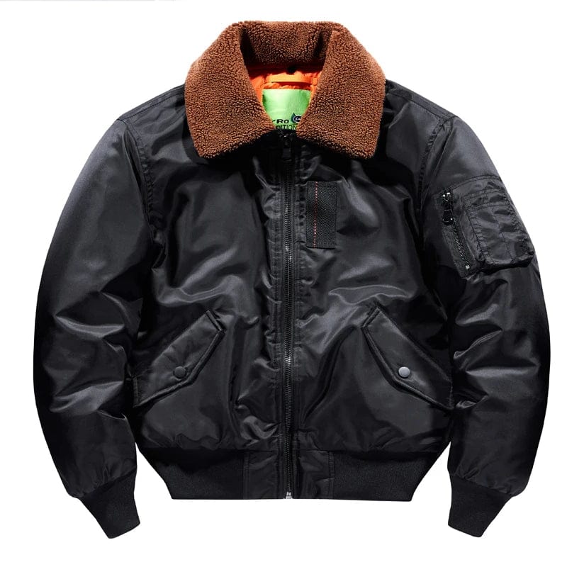 Winter Warm Thicken Down Coats Men Tactical Military Jackets Air Force Coat Pilot Army Bomber Jacket Lapel-collar Overcoat