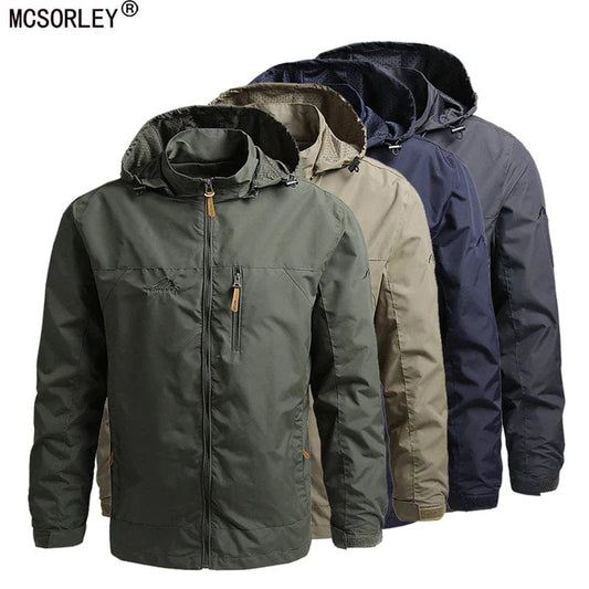 Men Windbreaker Military Field Jackets Outerwear Mens Winter Autumn Waterproof Flight Pilot Coat Hoodie Men Hunting Army Clothes