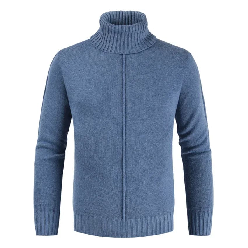 Mens Sweater Autumn/Winter Men's Turtleneck Slimming Solid Long-sleeve Sweater Men's Knitwear Mens Clothes