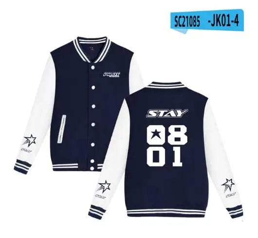 Stray Kids 3RD FM PiLot Baseball Jacket Straykids 5 Star Tour Baseball Uniform for STAY0801 Unisex