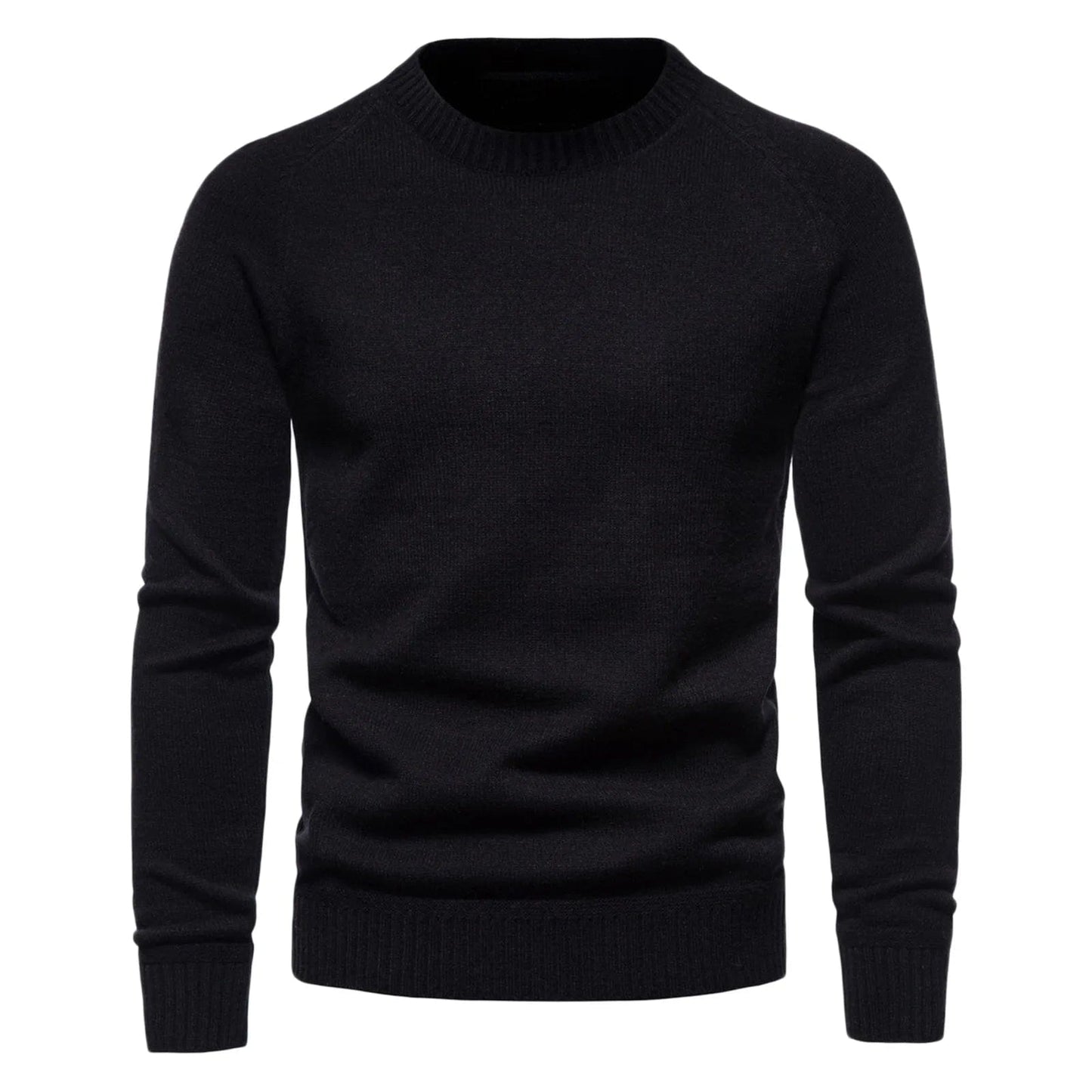 Men's Autumn And Winter Fashion Sweatshirt Patch Regular Edition Shoulder Sleeve Pullover Solid Color Sweater Tops