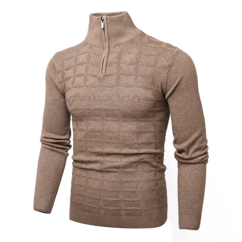 2022 Men's Trendy Jacquard Warm Pattern Long-sleeved Knitted Sweater Men's Outdoor Sweater Coats  Man Clothes