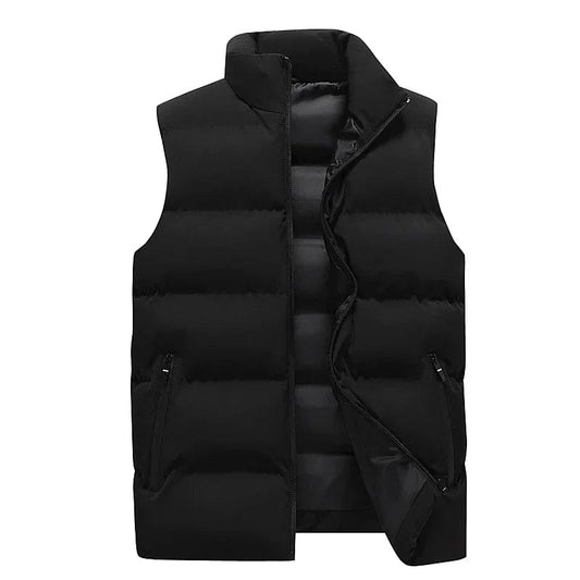 Mens Vest Jacket Warm Sleeveless Jackets Winter Waterproof Zipper Coat Autumn Stand-up Collar Casual Waistcoat Brand Clothing