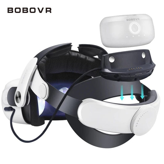 BOBOVR M2 Plus Head Strap with Battery Dock Upgrade Kit for Oculus Quest 2 Ultra Elite Strap For Quest2 Replacement Accessories