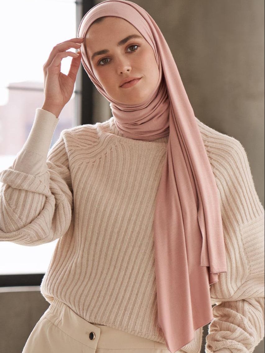 Modal Cotton Jersey Hijab Scarf For Muslim Women Shawl Stretchy Easy Plain Hijabs Scarves Headscarf African Woman Turban Ramadan