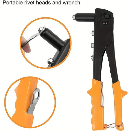High-quality Yellow Professional Hand Riveting Pliers Steel Resistant Riveter