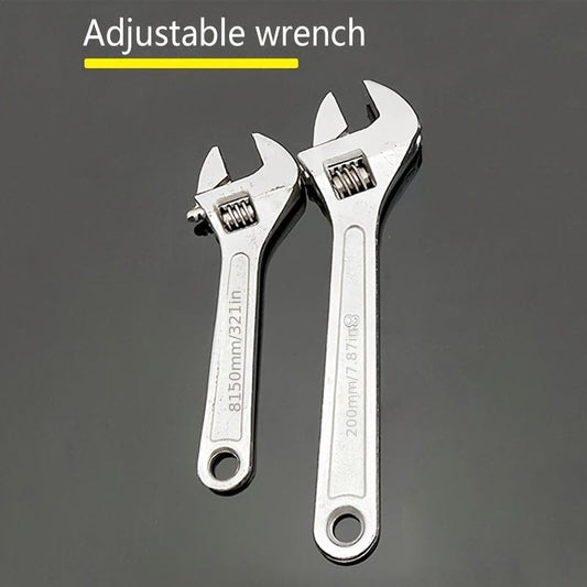 1pc Adjustable Activity Wrench 15.24 Cm 20.32 Cm Manual Activity Wrench Hardware Tool Car Bicycle Water Pipe Maintenance Repair Professional Tools