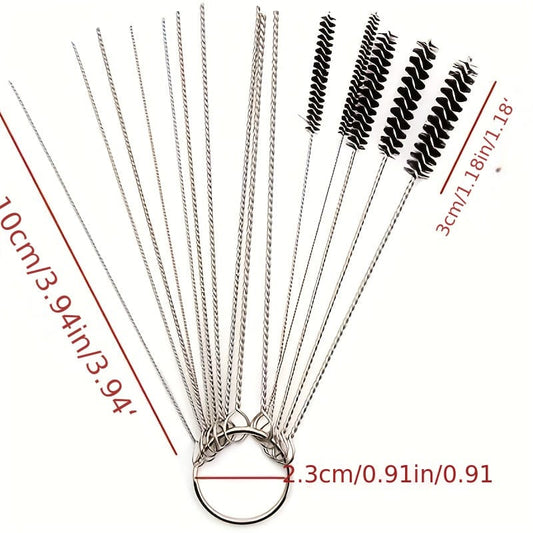 Carburetor Carbon Dirt Jet Remove Cleanering Motorcycle Carburetor Cleaning Needle Set Stainless Steel Tool Brushes