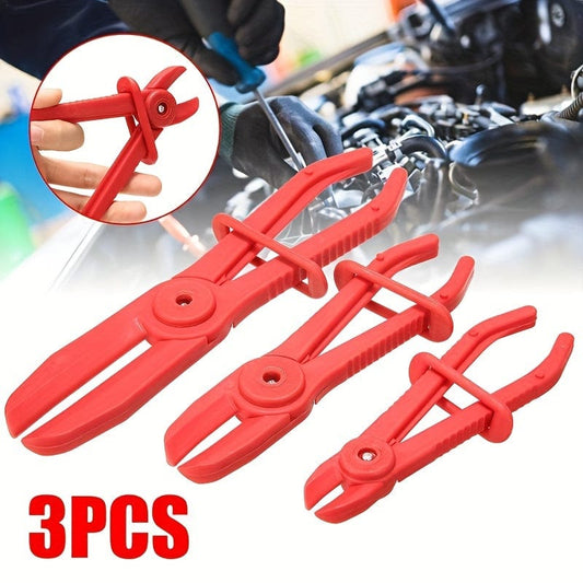 3pcs Plastic Disconnect Pliers, Sealing Pliers, Auto Repair Special Pliers, Elbow Straight Head Car Oil Pipe Clamp Tool