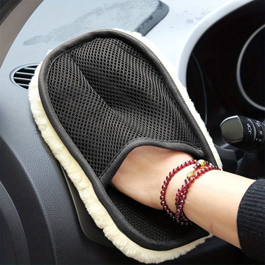 Car Brush Cleaner Wool Soft Gloves 15*24cm Car Cleaning Cleaning Brush Motorcycle Washer Care Automotive Car Styling Car Accessories
