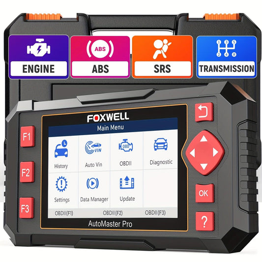 FOXWELL NT604 Elite OBD2 Scanner ABS SRS Transmission, Check Engine Code Reader, Diagnostic Scan Tool With SRS Airbag Scanner