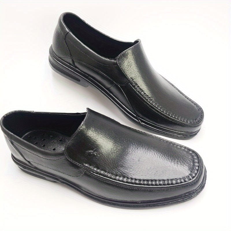 Men's Trendy OVC Slip On Loafer Shoes, Comfy Non Slip Durable Simple Style Design Chef Shoes For Men's Outdoor Activities