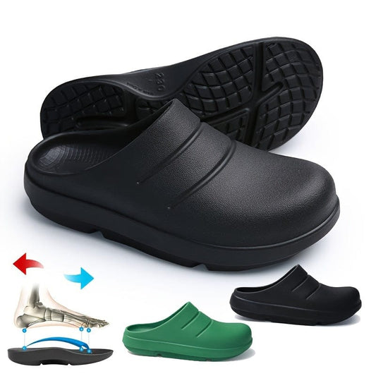 Men's Trendy Solid EVA Chef Shoes, Comfy Non Slip Casual Work Shoes For Men's Outdoor Activities