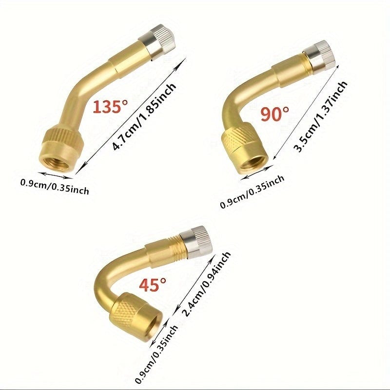 1PC Car And Motorcycle Inflatable Mouth, Multi-function Extension Mouth Elbow Tire Valve Long Tube Air Nozzle Inflatable RodElbow Extension Nozzle