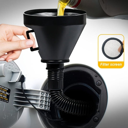 Essential Motor Oil Filling Funnel - Perfect for Emergency Travel Use!