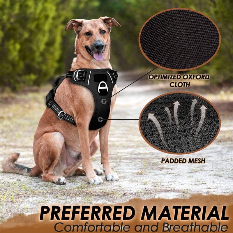 Choke Easy Control Handle Reflective Pet Harness